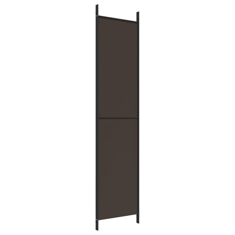 Paravent 3 panneaux vidaXL en tissu brun 59,1 "x 86,6", 3, Brun, H 86,6 po x l 59 po