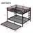 Queen Over Queen Metal Bunk Bed With Trundle-739373138