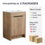 Meuble-lavabo simple autoportant 24 po avec plateau en céramique Baelynn-570485611-584878445