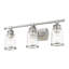 Éclairage pour meuble-lavabo à 3 lumières à intensité variable Derrick-22375532