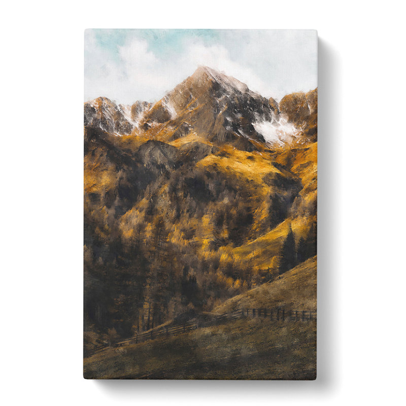 Mountain In Lappach Italy - Wrapped Canvas, 50cm H x 35cm W x 3cm D