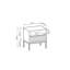 Bernhardine 54cm W Steel Bedside Table-1443747628-1443747619