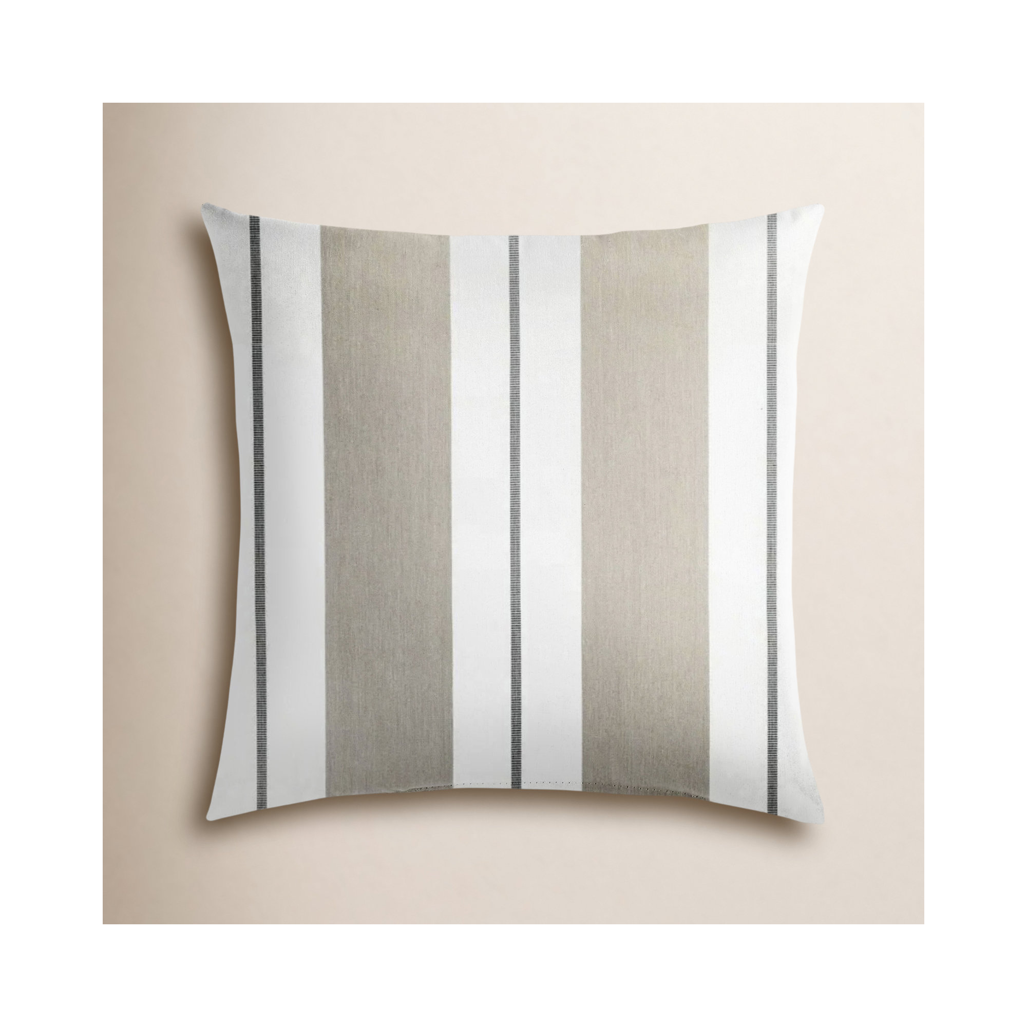 Gazelle Striped Indoor/Outdoor Throw Pillow, Blue, 20" x 20"
