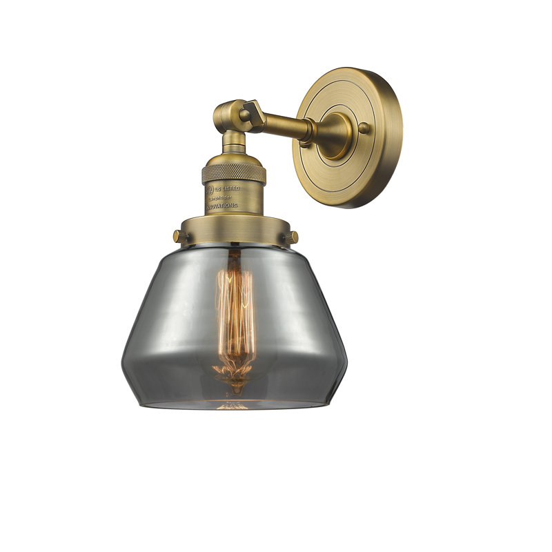 Chill Dimmable Vanity Light, 6 Watt Vinage LED Bulb, Plated Smoked, Brushed Brass