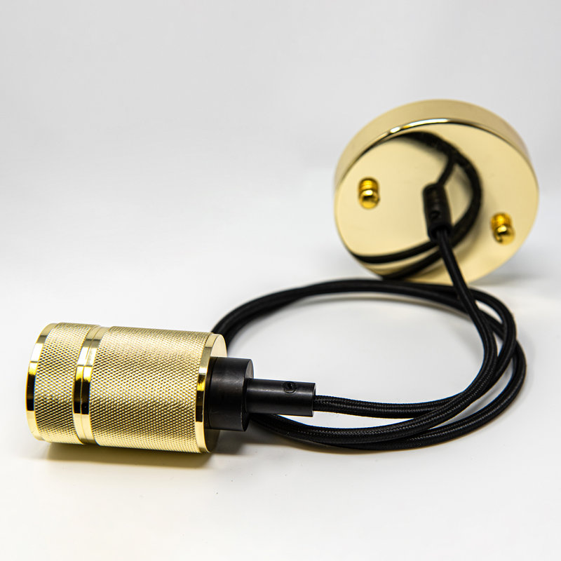 1 - Light Polished Gold Bulb Pendant