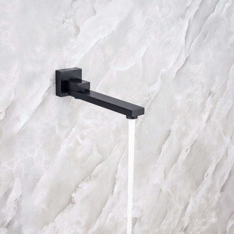 Système de douche complet avec valve brute, Noir mat
