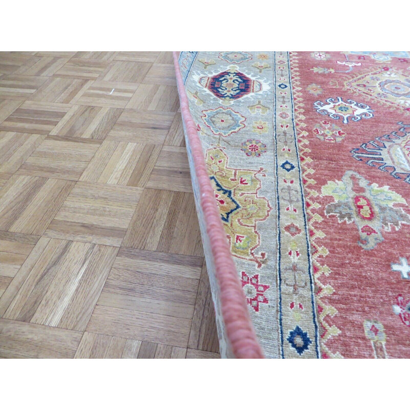 Tapis rouille unique de 9 pi 1 po x 11 pi 8 po