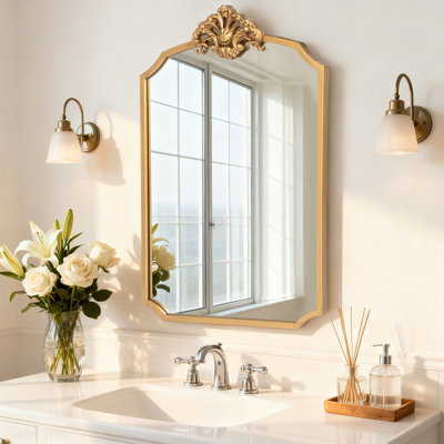 Armoire de salle de bain avec miroir Traditional
