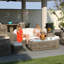 Dynasty Outdoor - Seat Patio Sofa-35571859-35571907