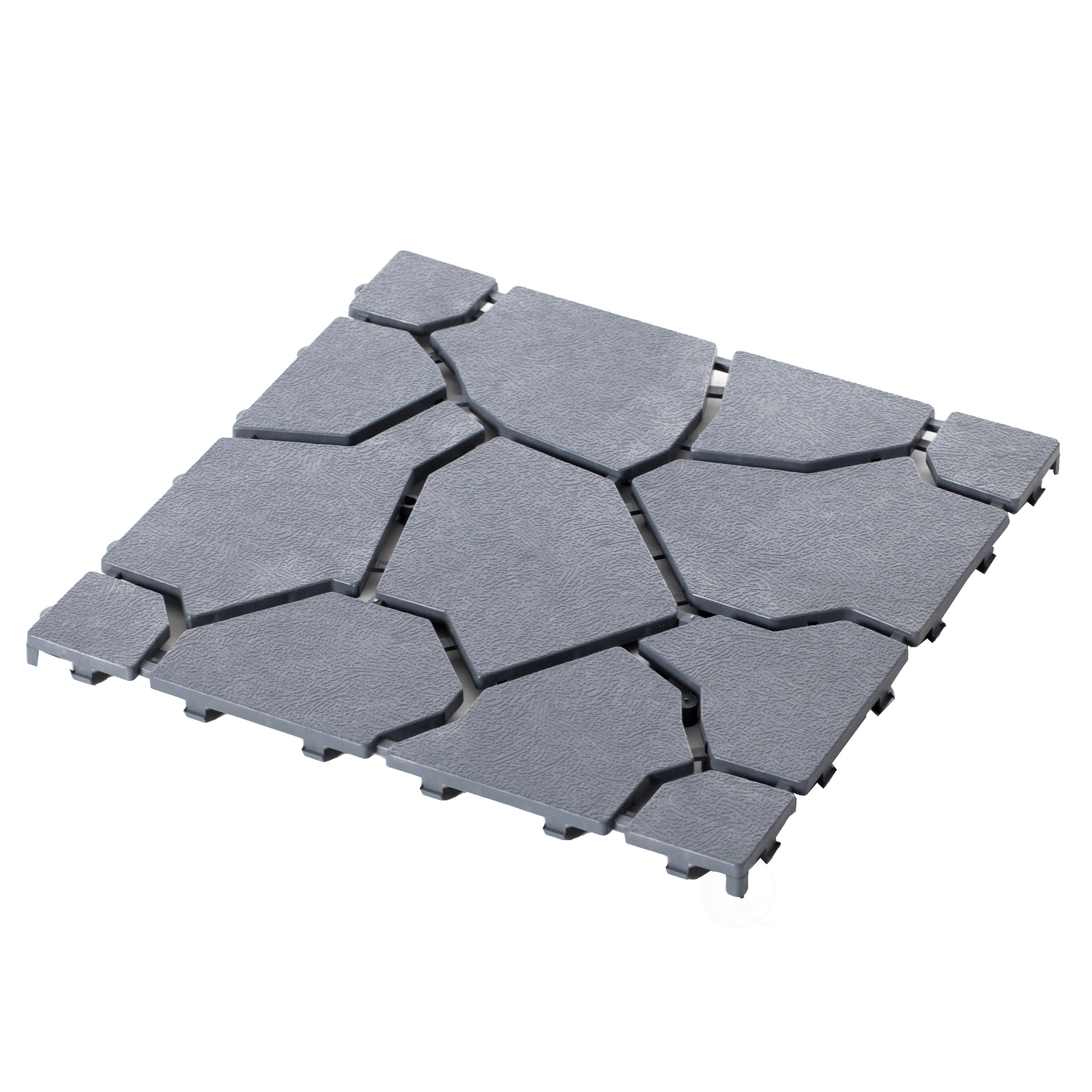 Gardenised Grey Garden Path Track Interlocking Stone Look Design ...