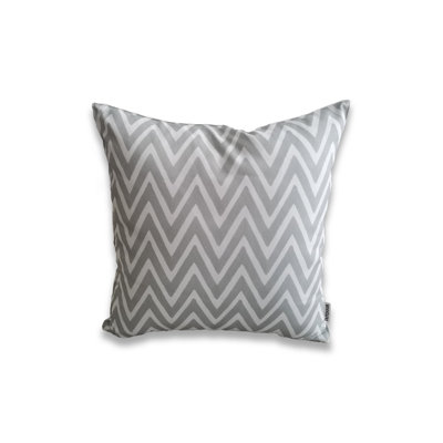 Printed Outdoor On White Base Pillow Cover ( Single)