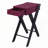 Burgundy Side Table with USB Ports-906403894