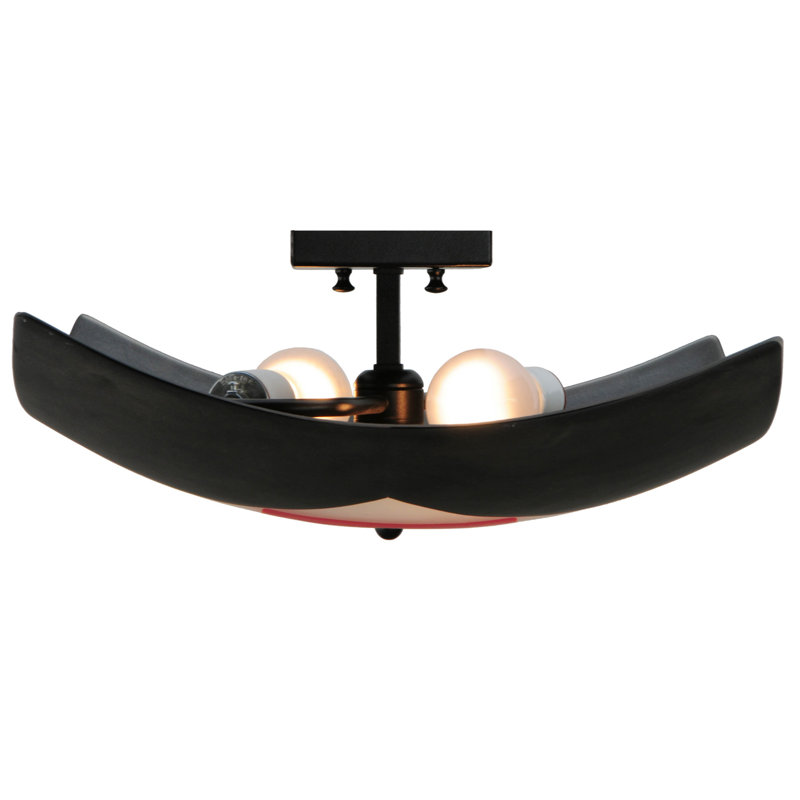 Glass Semi Flush Mount