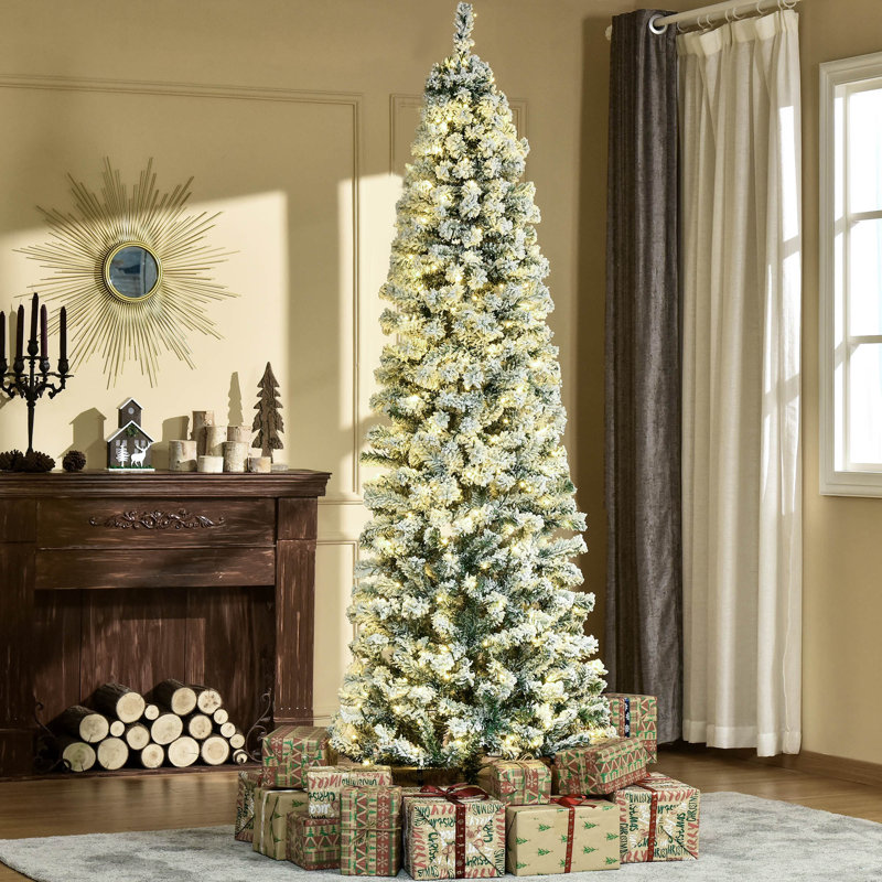 Sapin de Noël artificiel mince 7,5 pi