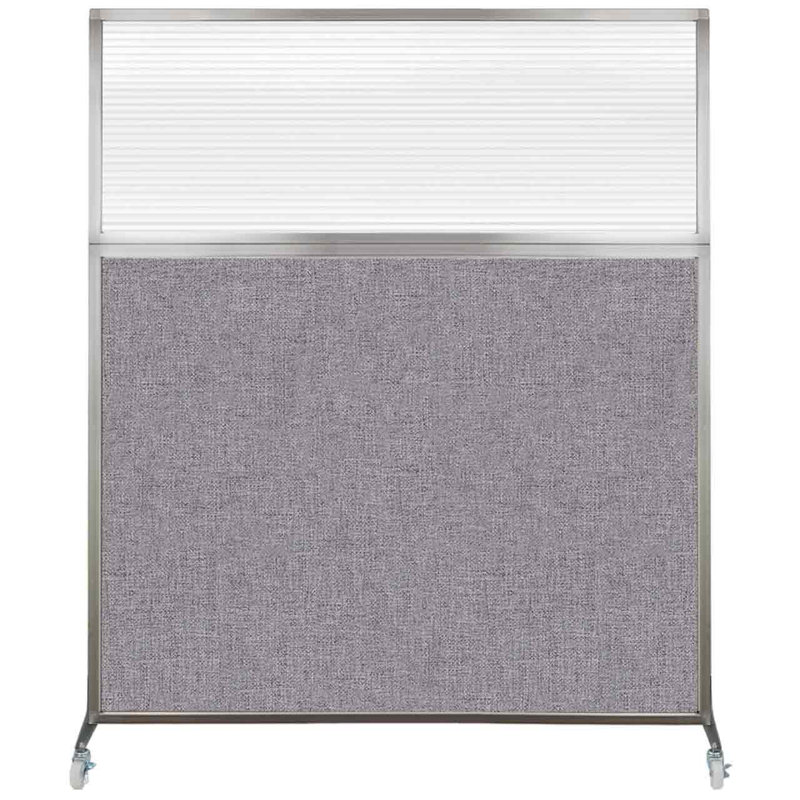 Cloison de bureau Hush, Longueur 72 po, Gris nuageux