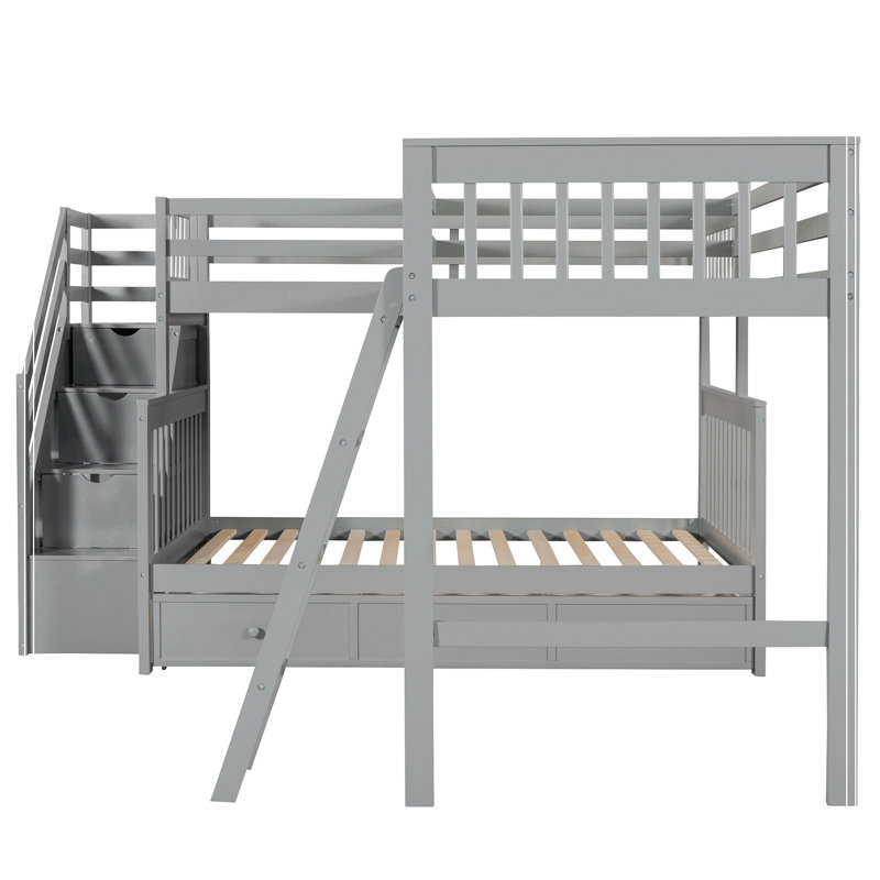 Lit plateforme Jarquavious, Gris