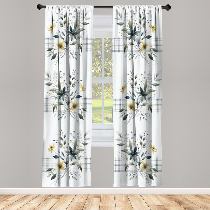 Semi Sheer Curtain, 56" W x 95" L