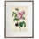 Imprimé rose rétro vintage mat dans un cadre en étain perlé mesurant 16 x 20