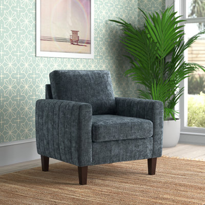 Fauteuil club Ardarius avec pieds en bois