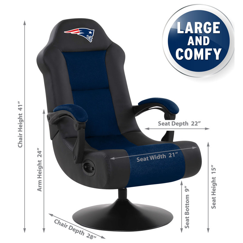 Fan Life Game Chair, New Engl- Patriots - Blue