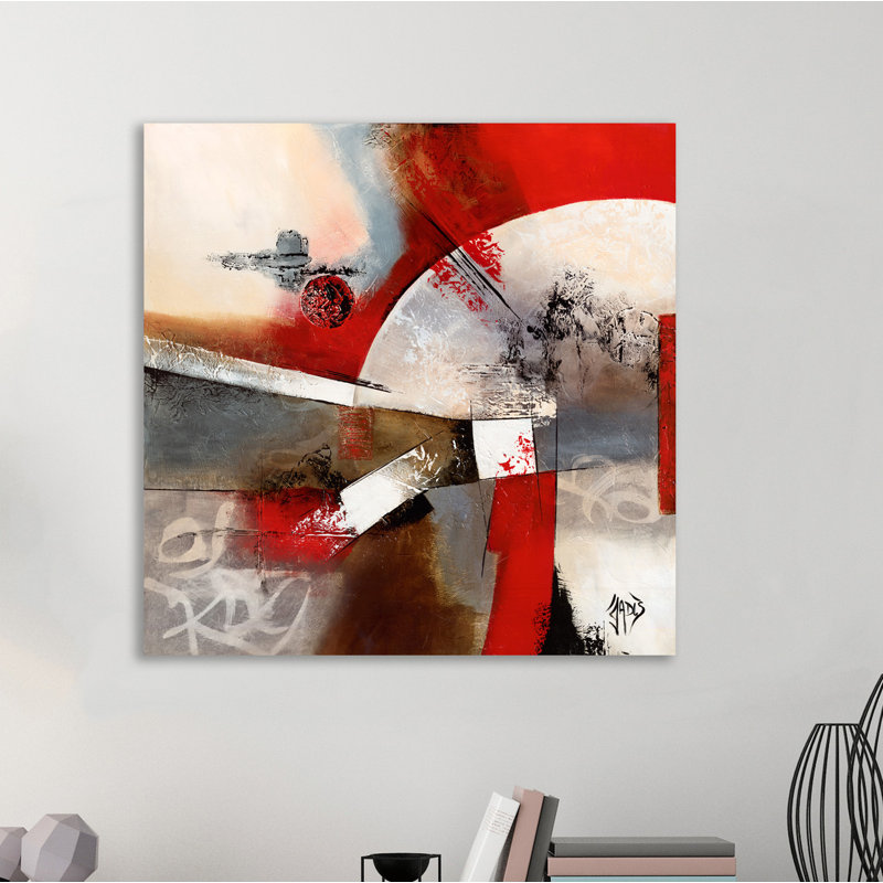 « ãvolution planã© taire i », reproduction de peinture à l’acrylique sur toile tendue, H 48 po x l 48 po x P 1,5 po