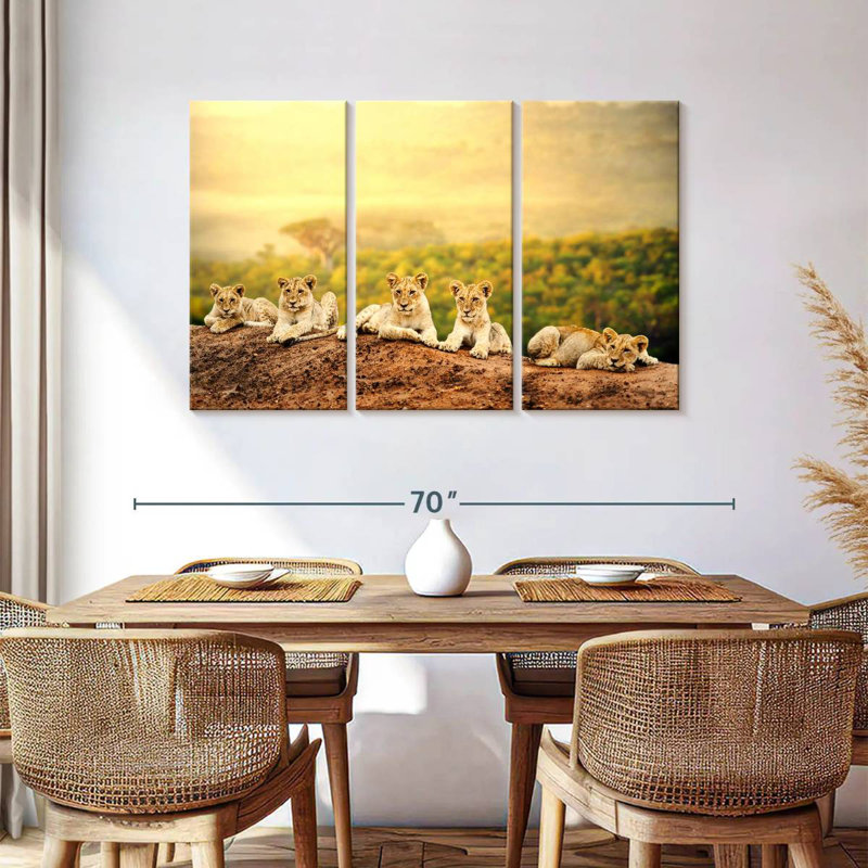 Young Lions, 36" H x 57" W