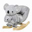 Cheval à bascule pour enfants, bascule en forme de koala avec sons réalistes pour enfants de 18 à 36 mois