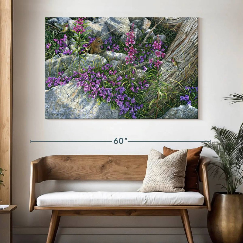 Écureuil d'Alvord au printemps, H 34 po x l 51 po