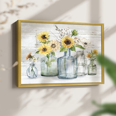 Tournesol Extravaganza - Impression encadrée - Restickable