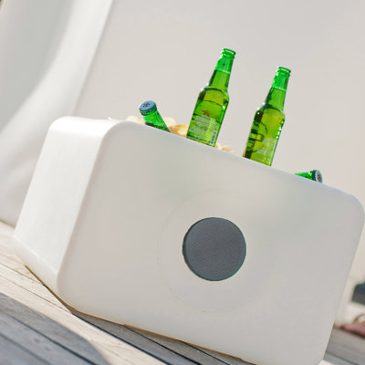 23" Illuminated Coffee Table with Speakers & Ice Tray