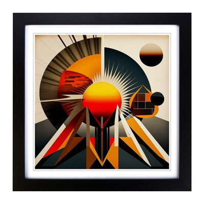 Sun Constructivism - Framed Print