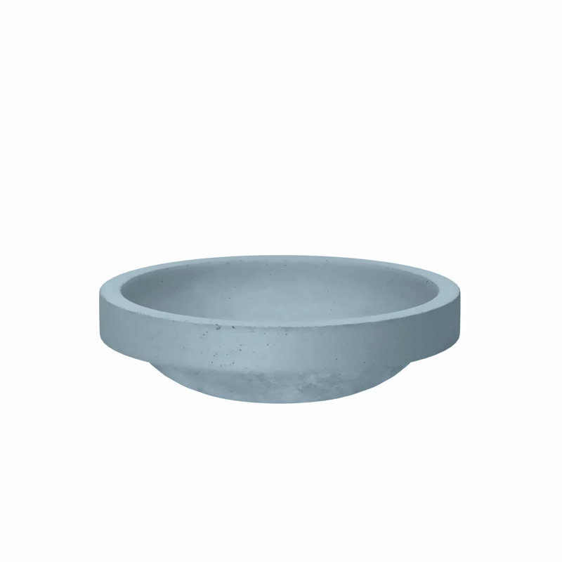Tolosa Stone Handmade Oval Drop-in Bathroom Sink, Ocean