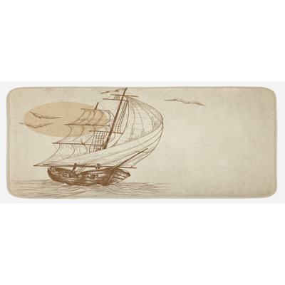 Tapis de cuisine nautique