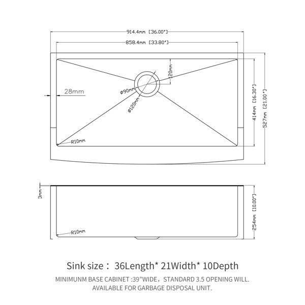 Dimensions du produit
