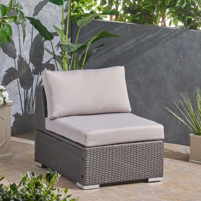 Fauteuil KD sans accoudoirs, Gray, Black