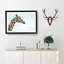 Giraffe Profile - Picture Frame Graphic Art Print-56713538-56713543