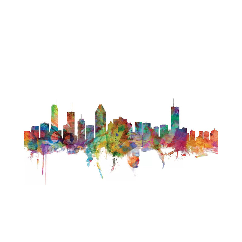 Montreal, Canada Skyline by Michael Tompsett - 1 Piece Wrapped Canvas Wall Art, 101.6 cm H x 66.04 cm W x 1.91 cm D