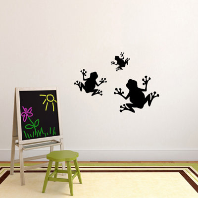 Ensemble d'adhésif décoratif 3 pièces grenouilles