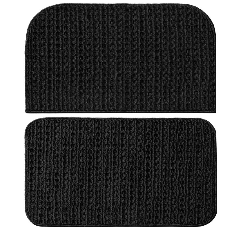 Benji Non-Skid Kitchen Mat, 24' W x 30' L, Black