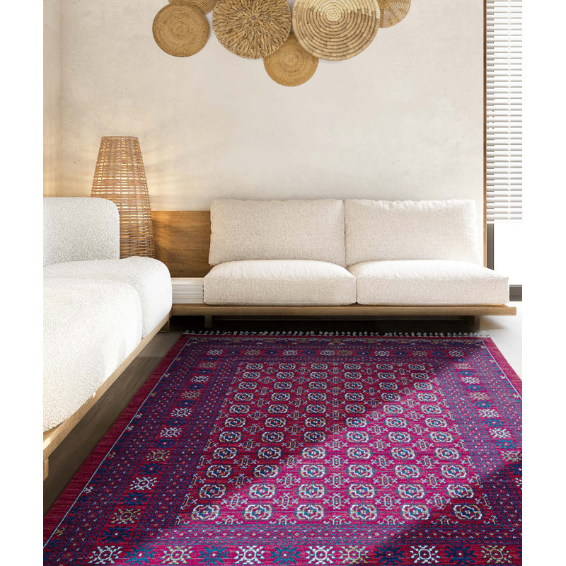 Tapis en laine Leila Gordes, Rectangle 2 pi 8 po x 4 pi 10 po