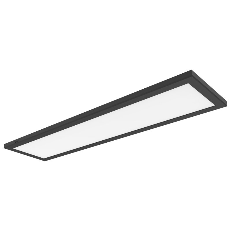 Black and White Aluminum LED Linear Downlight, 24 Inches