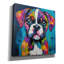  «Woof Boxer» par Rich Monet, art mural sur toile, 18 po x 18 po