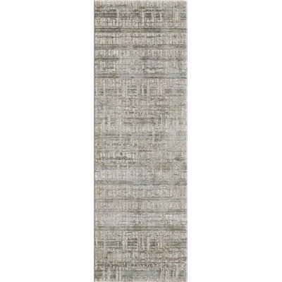 Peyton Transitions Machine Woven Performance Area Rug - Ivory - 2'6" x 7'6" Runner