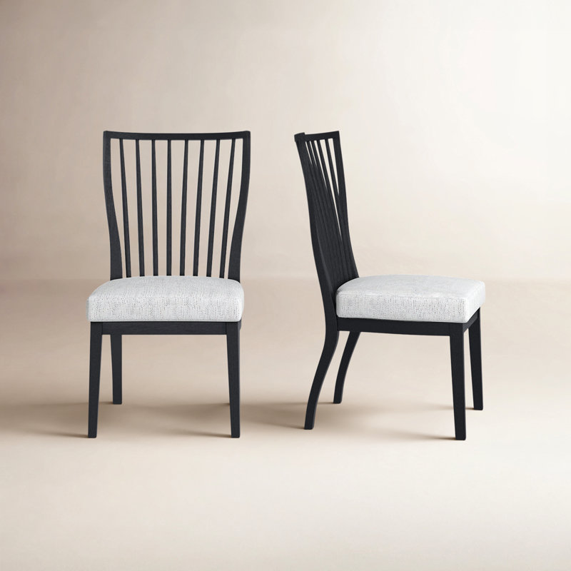 Windsor Back Side Chair in Gray, Charcoal