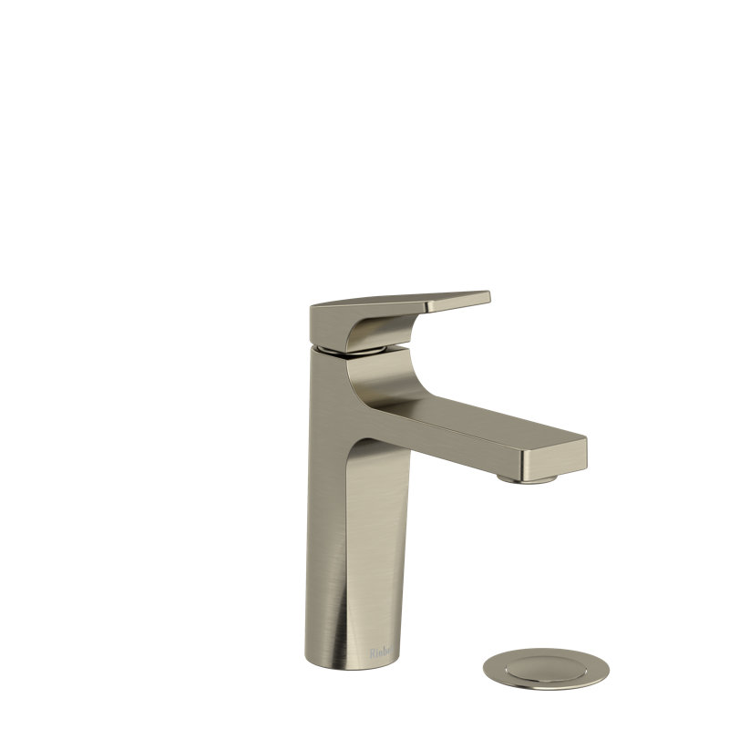 Elegant Brushed Nickel Single Hole Bathroom Faucet with Lever Handle
