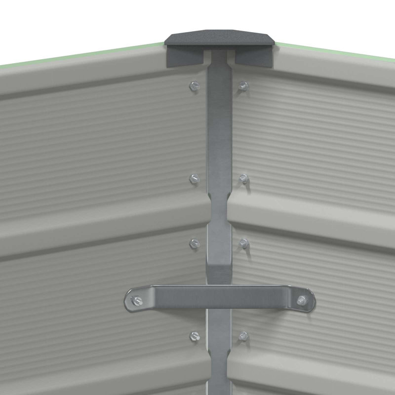 Raised Garden Bed, Pastel Green, 75cm H x 129cm W x 129cm D