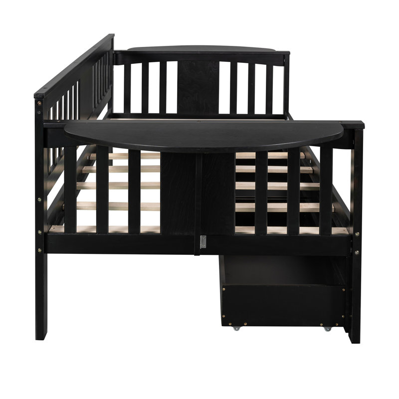 Rashann Daybed with Drawers, Espresso, Twin