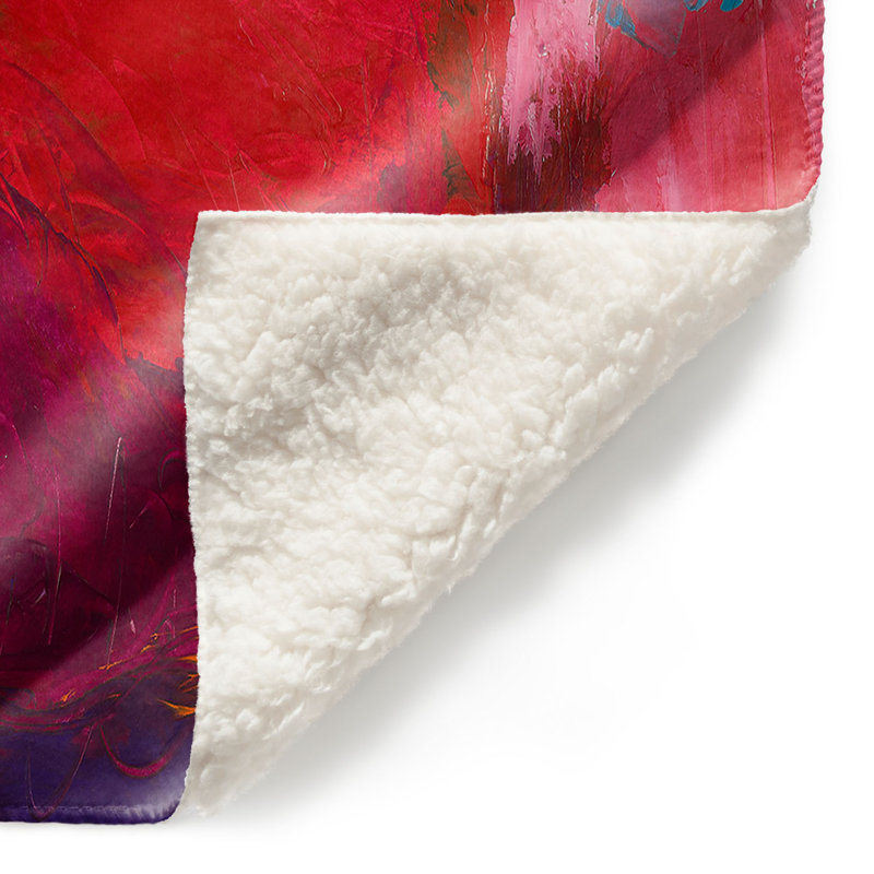Couverture sherpa doux boomerang, l 51 po x L 60 po