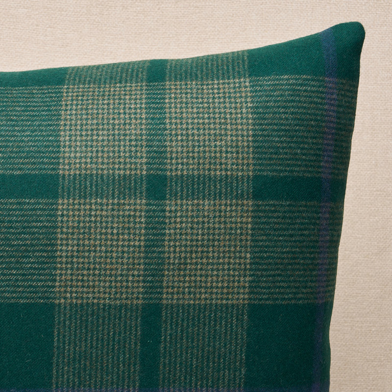 Montana Wool Blend Throw Square Pillow Cover & Insert, Hunter