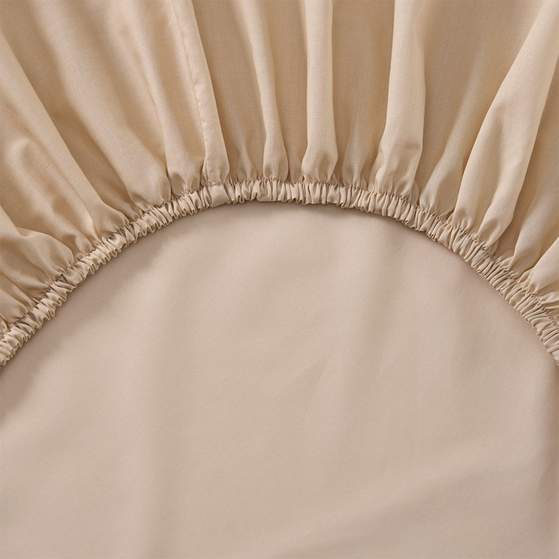Batiste 100% Cotton Fitted Sheet, California King Fitted Sheet, Tan